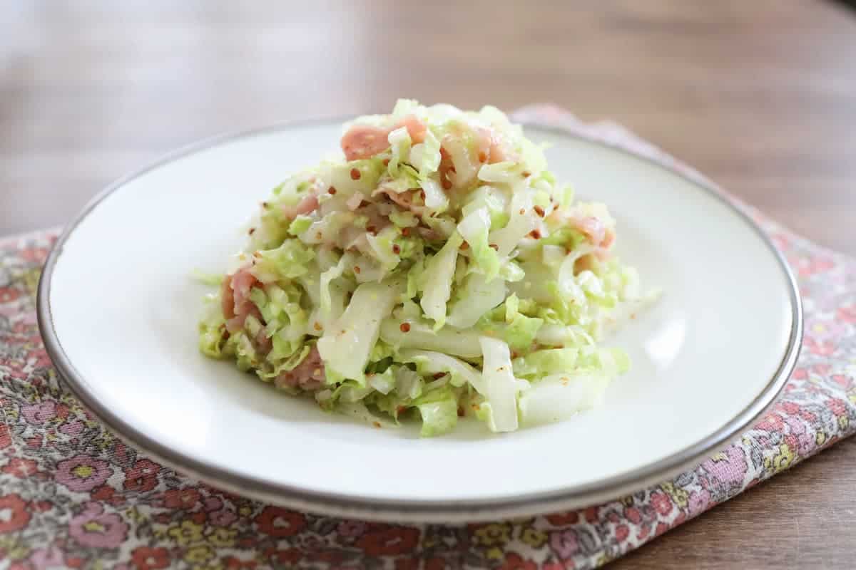 武田真由美さん 白菜と生ハムのマスタードサラダ