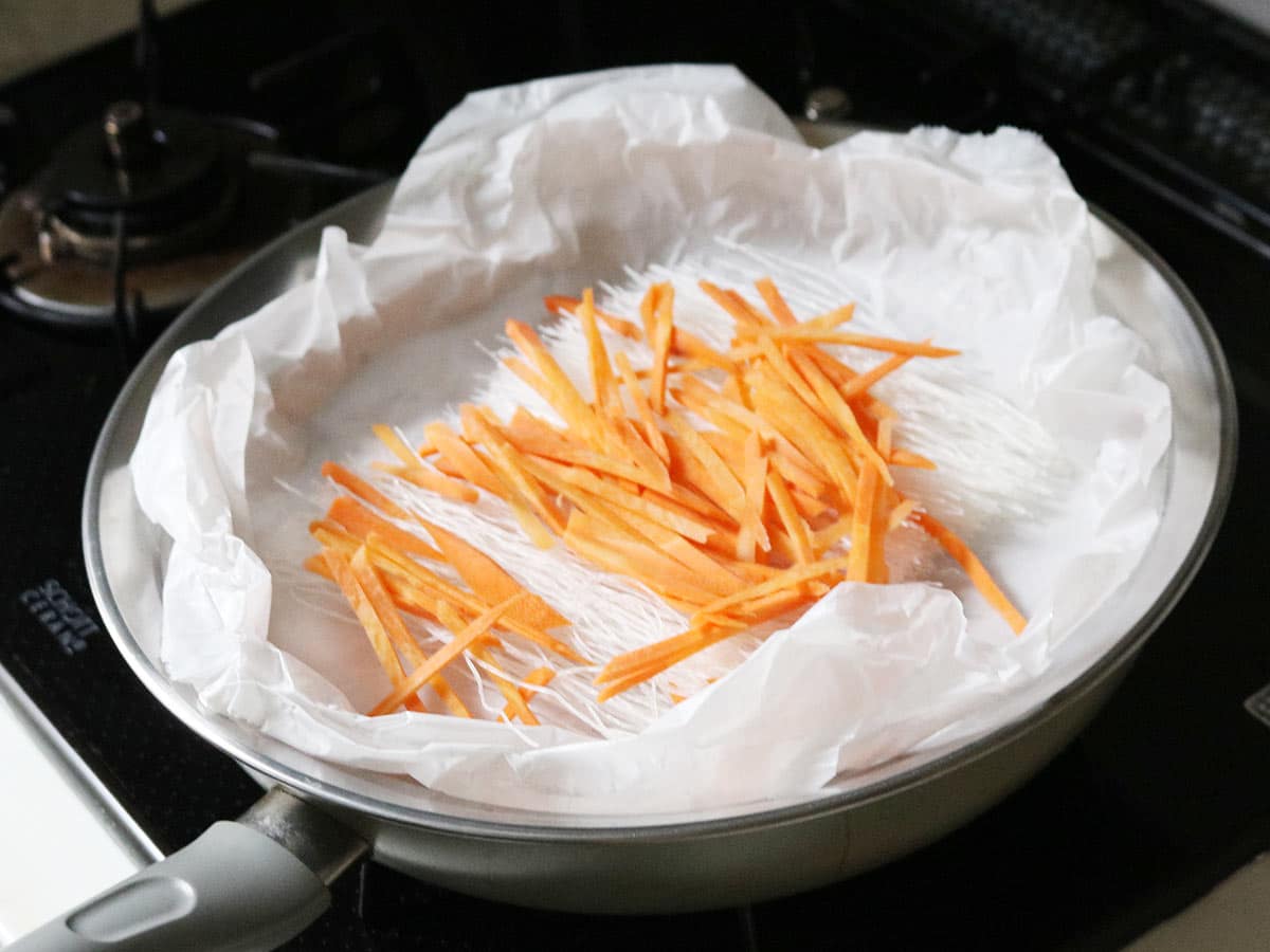 見える蓋付 お手入れしやすいステンレス 蒸し器 「フライパン用24~26cm」