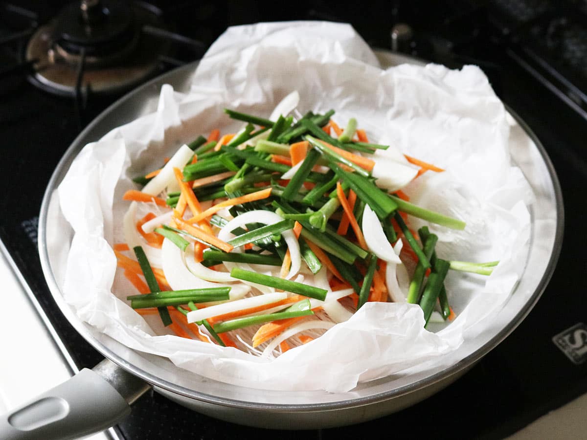 見える蓋付 お手入れしやすいステンレス 蒸し器 「フライパン用24~26cm」