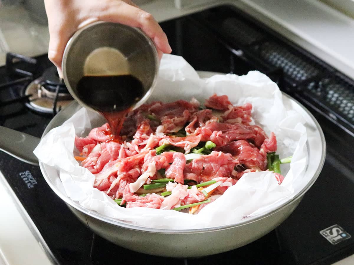 見える蓋付 お手入れしやすいステンレス 蒸し器 「フライパン用24~26cm」