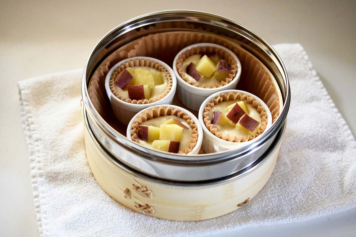 さつまいもの米粉蒸しパン