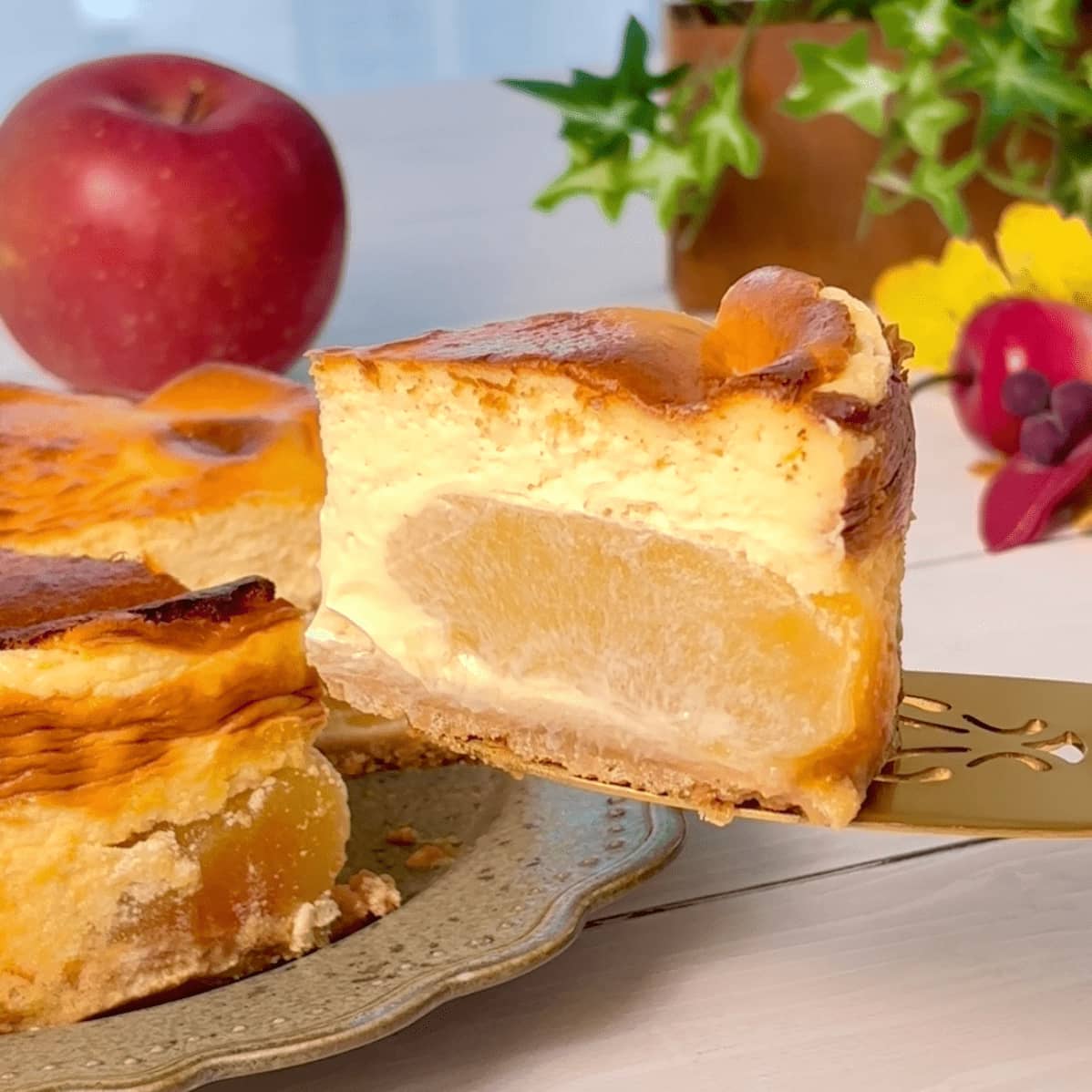 りんごチーズケーキ11