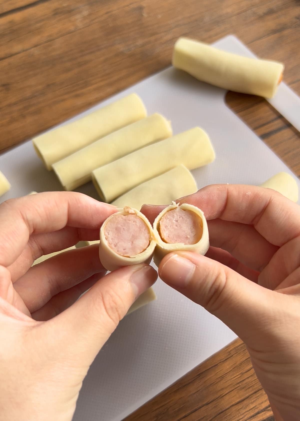 「バリバリウインナー」レシピ