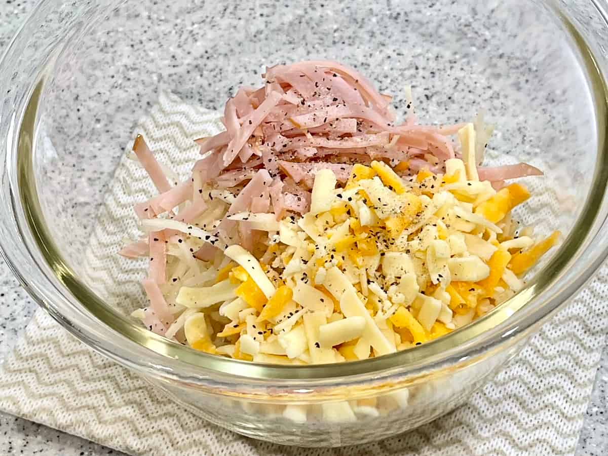 じゃがいもとハムチーズのガレット