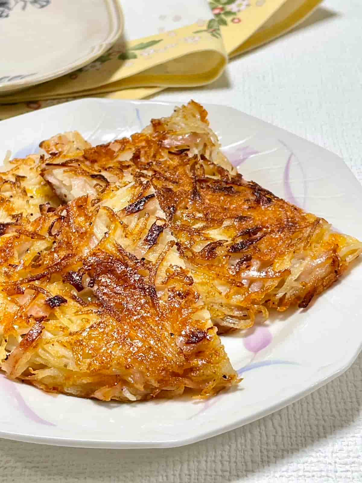 じゃがいもとハムチーズのガレット