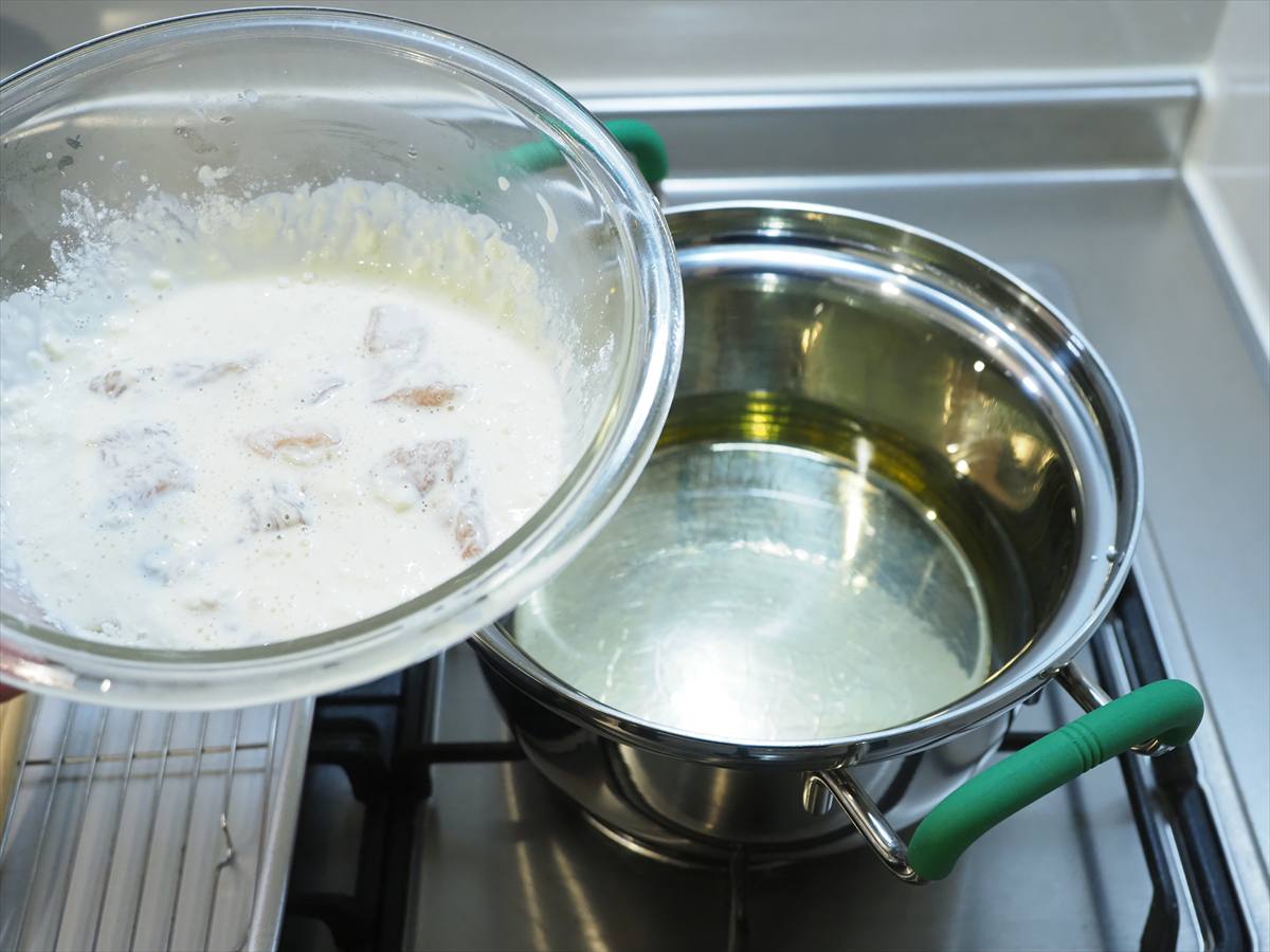 鶏むね肉でサクサク衣のとり天