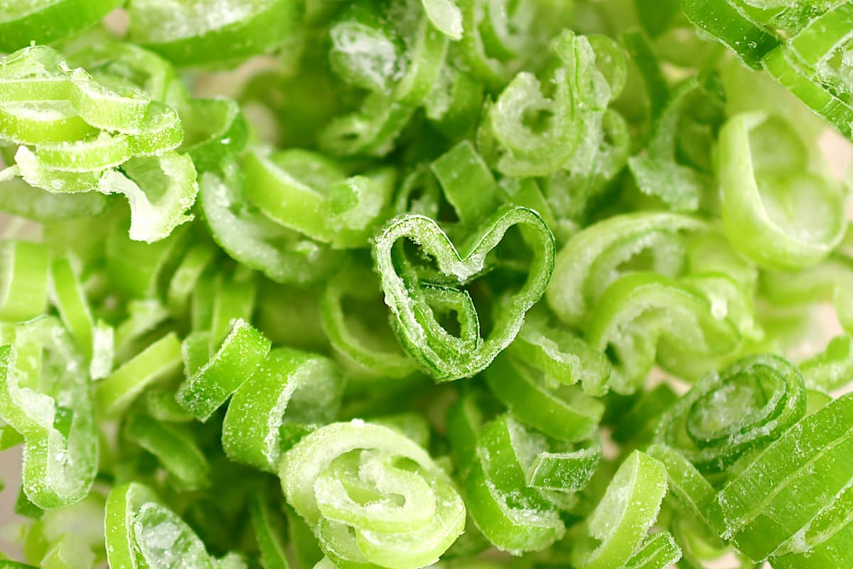 冷凍した長ねぎの青い部分