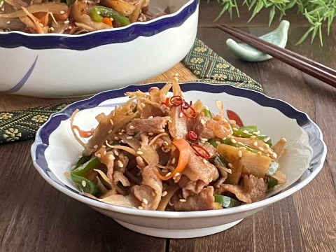 定番きんぴらが主役に！「牛肉入りきんぴらごぼう」の作り方