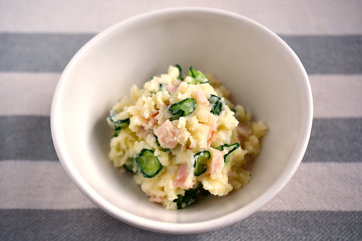 マッシュポテトを使ったポテトサラダ