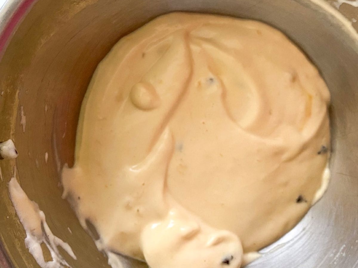 チョコバナナの米粉カップシフォンケーキ