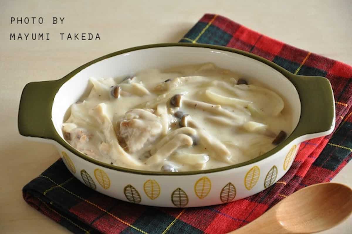 武田真由美さん 鶏肉ときのこのクリーム煮