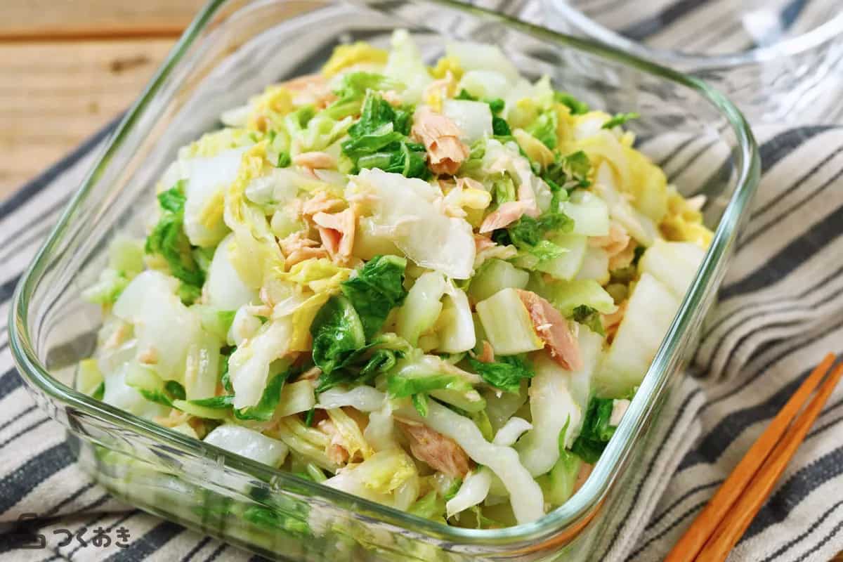 レンジで簡単♪作り置きにもおすすめな「やみつき白菜」レシピ