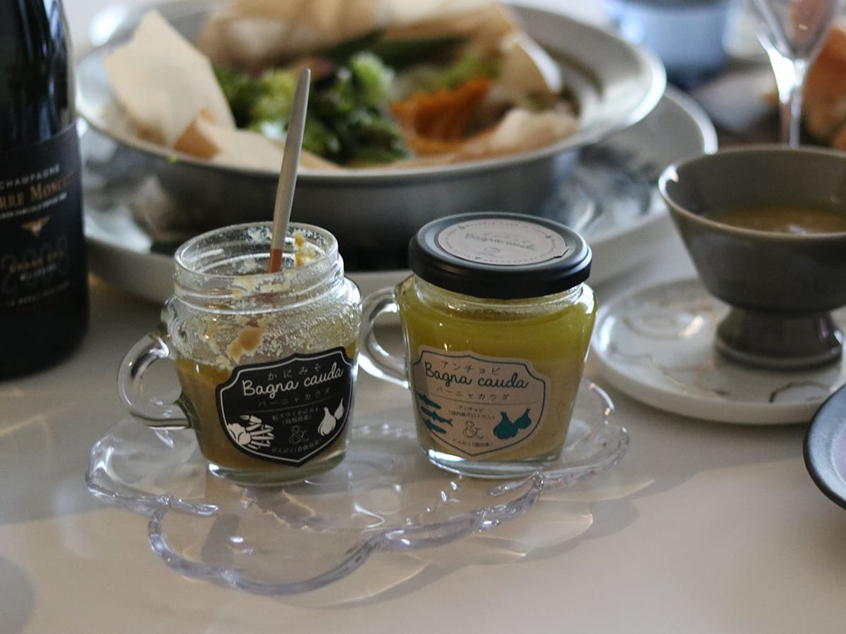 バーニャカウダ　かにみそ／アンチョビ