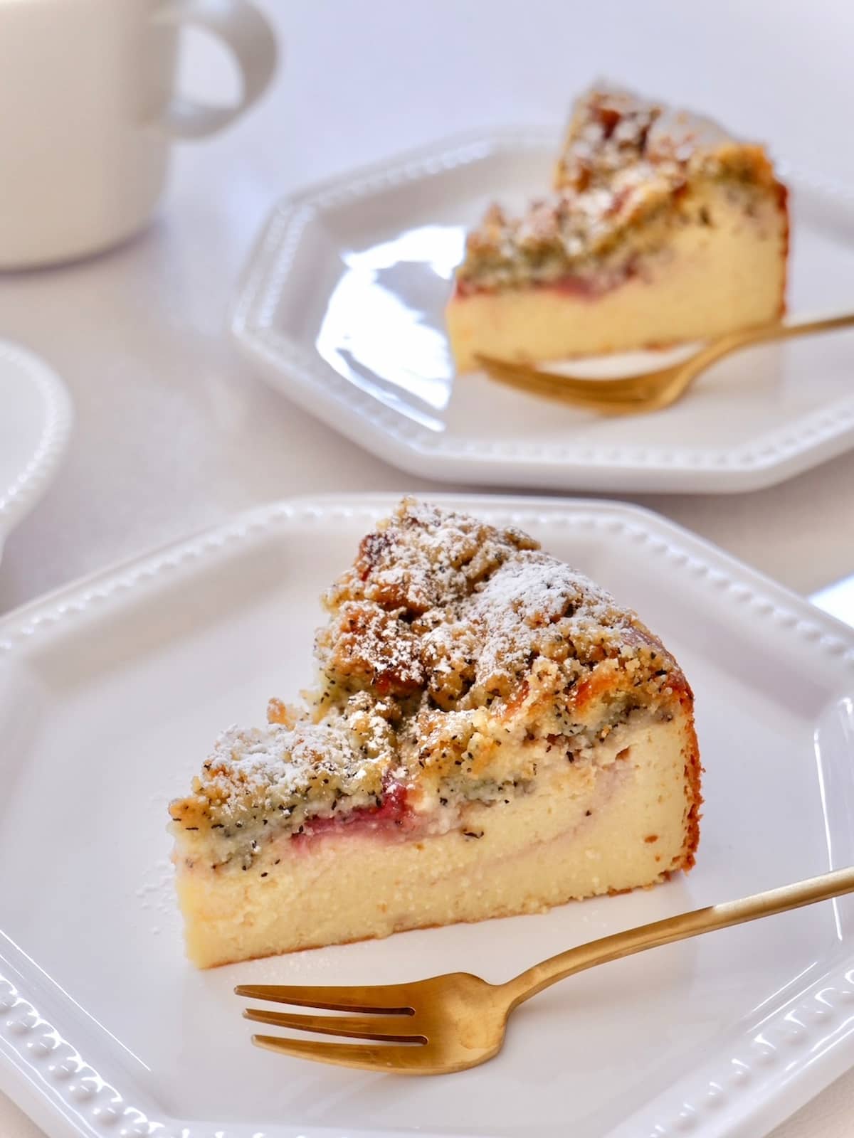 いちごと紅茶のクランブルチーズ