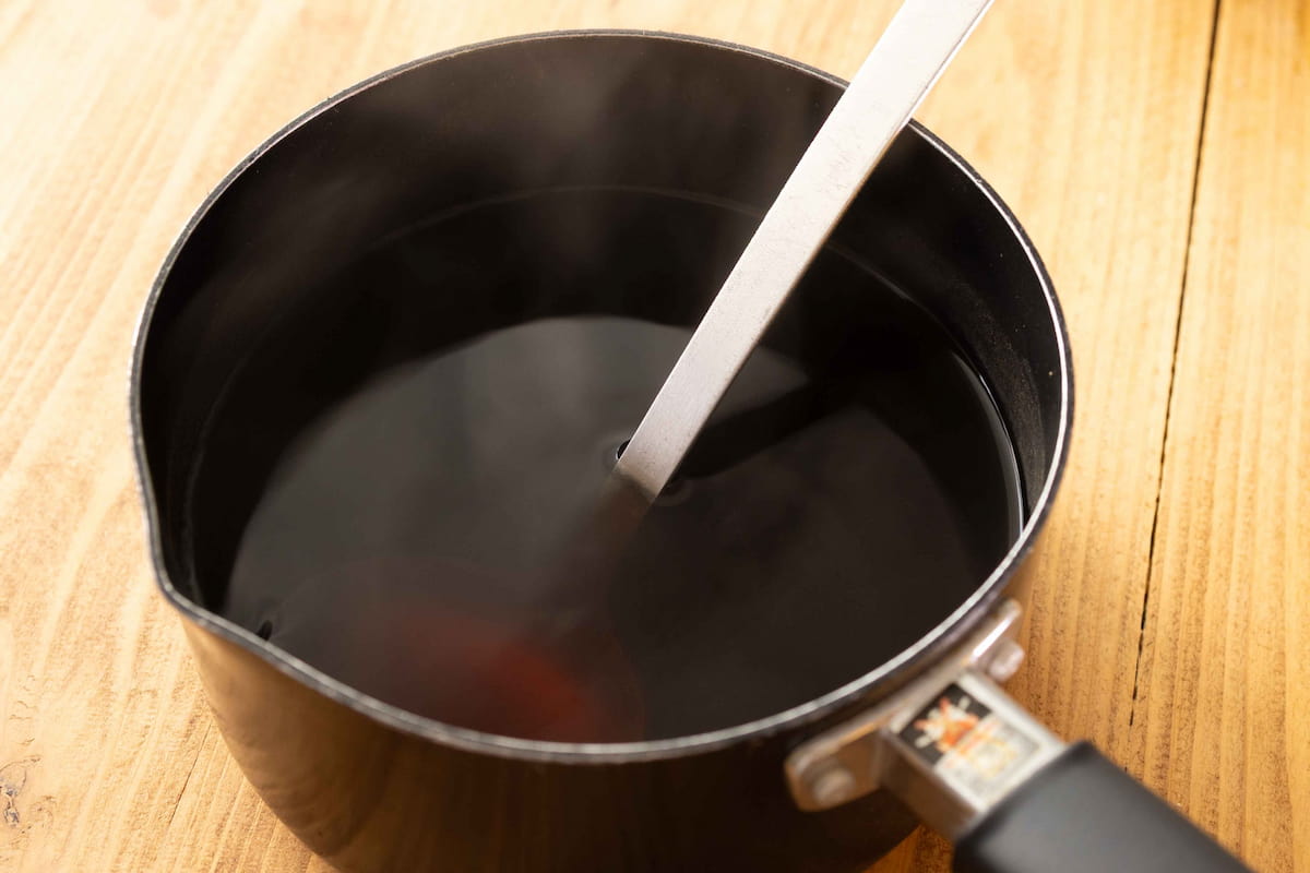 「海老天と揚げ餅の年越しそば」レシピ