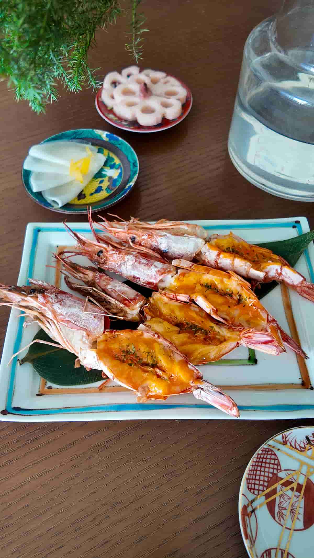 えびの黄金味噌焼き