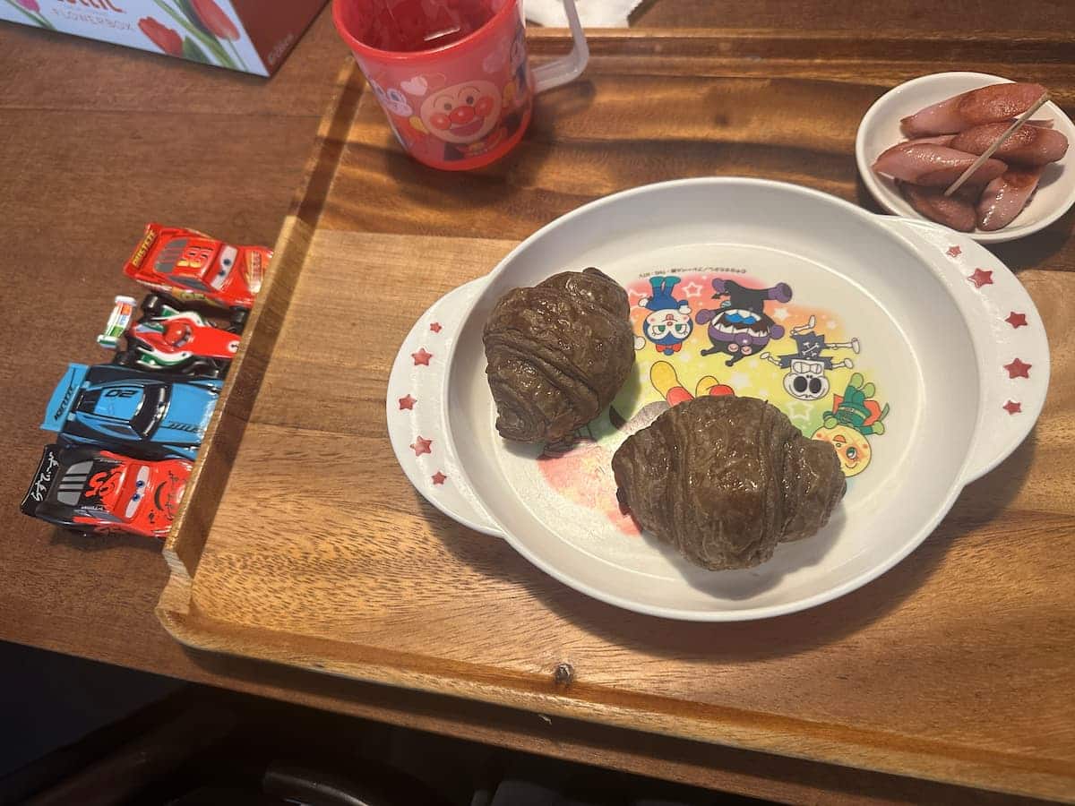 チョコクロワッサンとポールウインナー