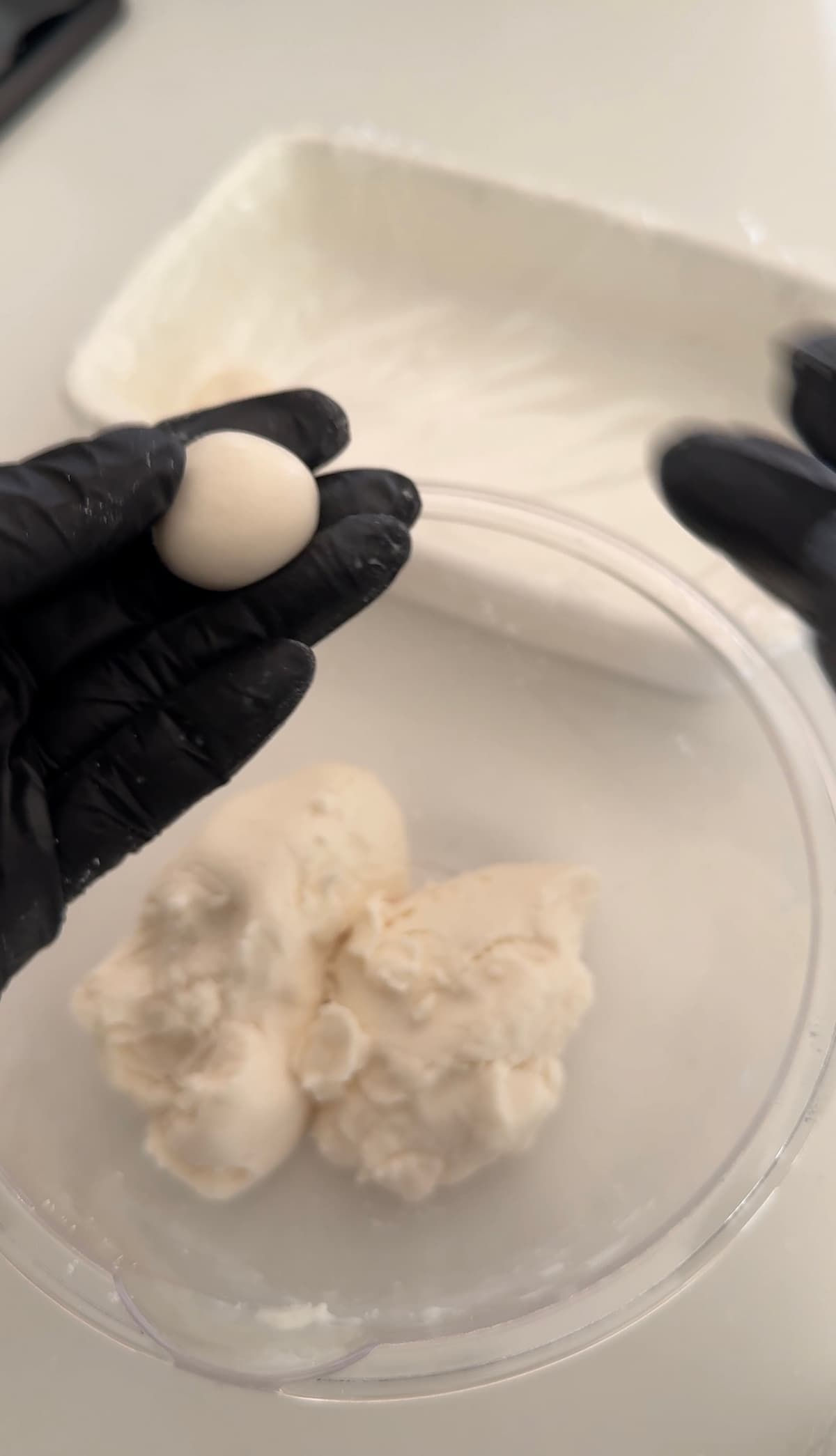 いちごと白玉だんごのパフェ