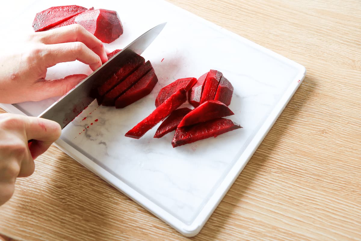 フライドビーツ　クリームチーズ添え