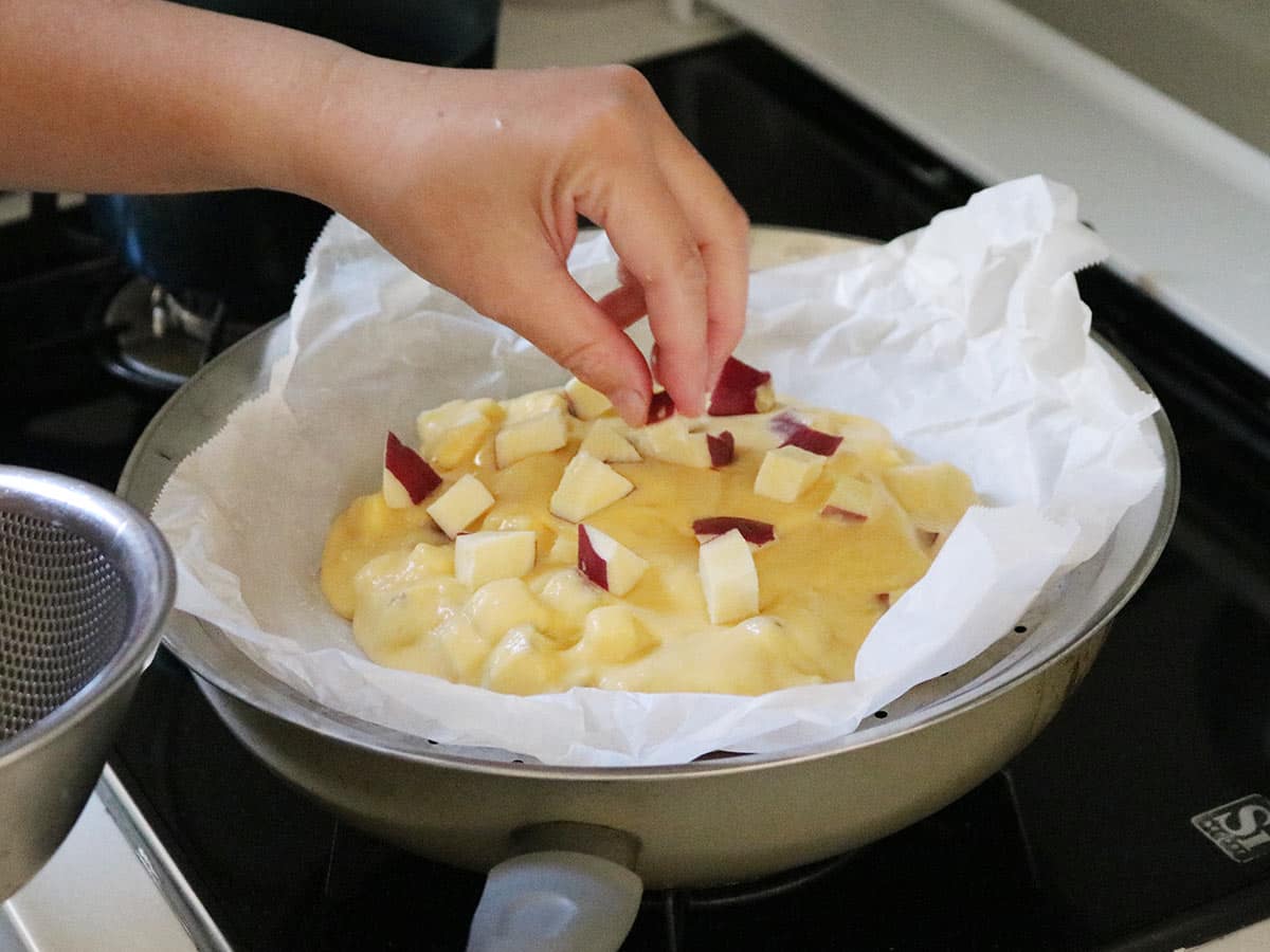 見える蓋付 お手入れしやすいステンレス 蒸し器 「フライパン用24～26cm」