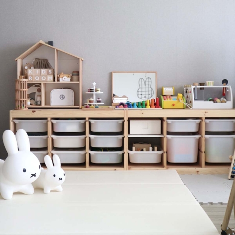 出し入れ簡単でお子さんも安心！「おもちゃ収納」アイデア