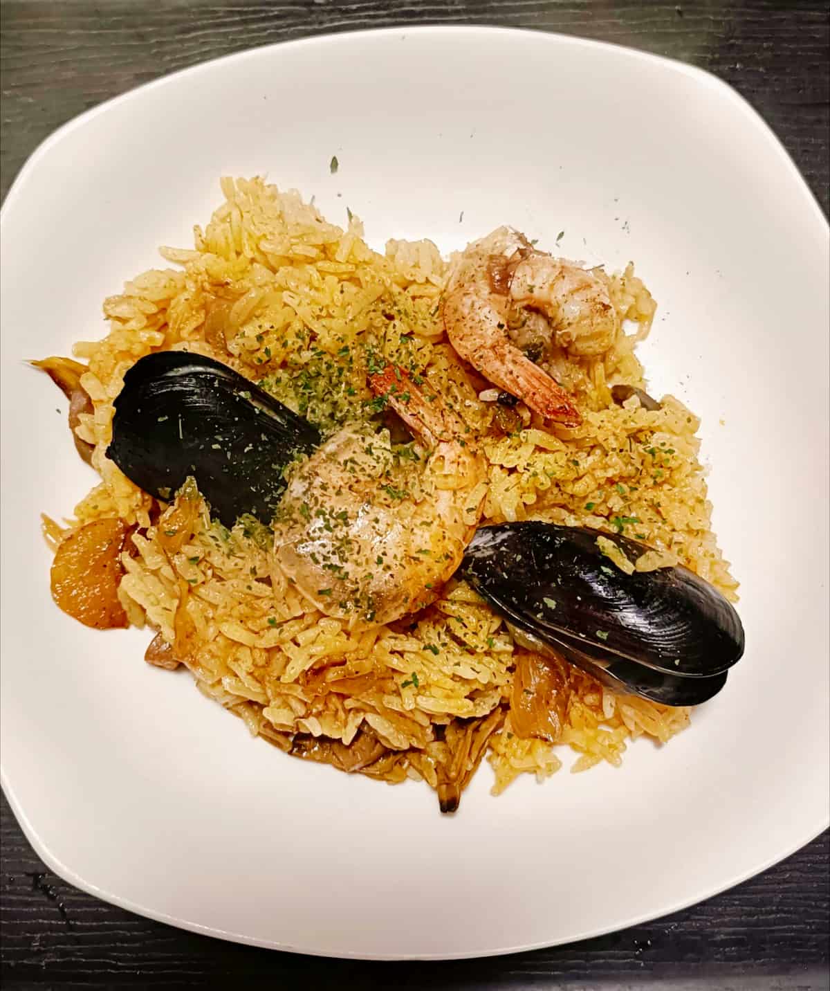 カルディ「魚介のパエリア」