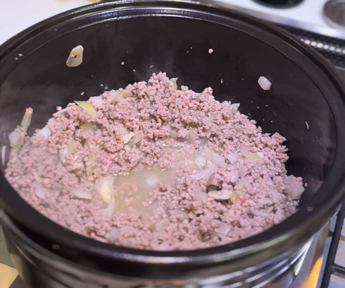 ラザニアスープとチーズボール