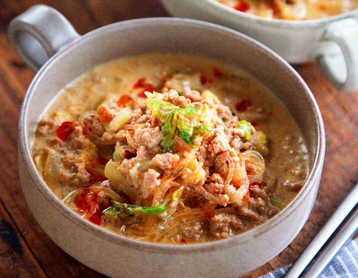 寒い日に作りたい！「ひき肉と春雨のあったかスープ」で温まろう♪
