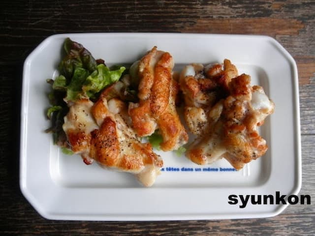 「手羽元の塩ガーリック焼き」レシピ