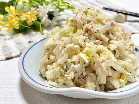 白菜400gが一瞬で消える！シャキシャキ「ツナマヨサラダ」