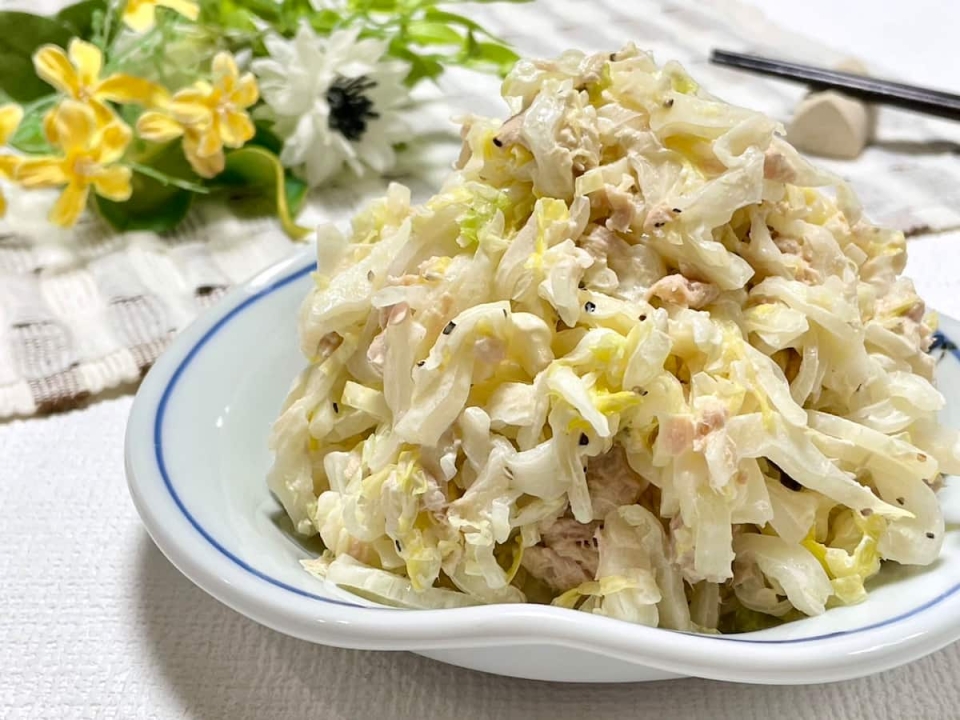 白菜400gが一瞬で消える！シャキシャキ「ツナマヨサラダ」