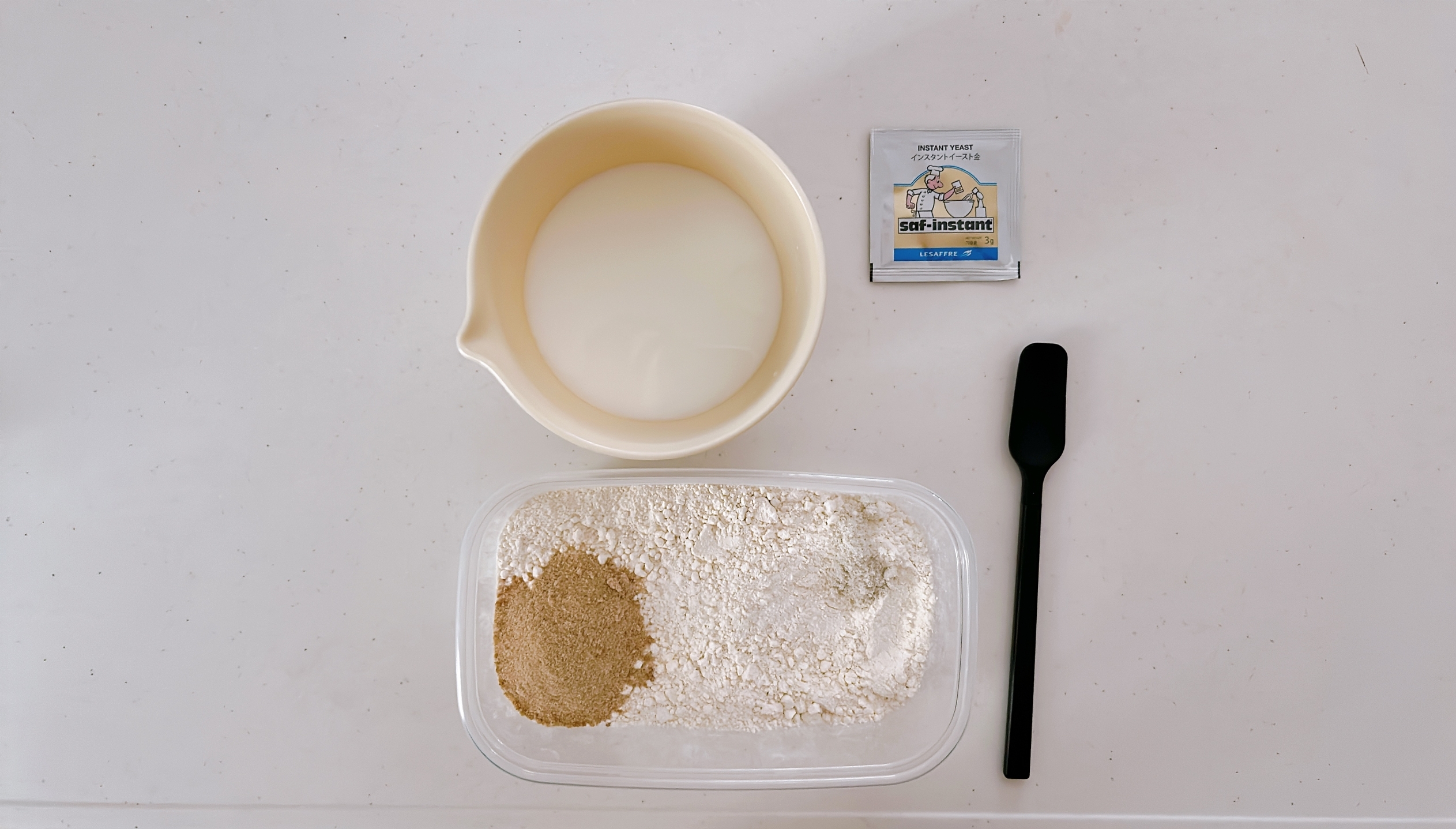 いちごミルクちぎりパン材料