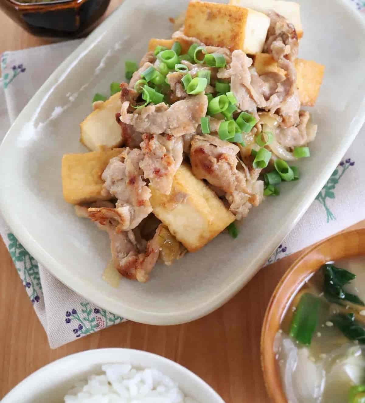 武田真由美さん 豚肉と厚揚げの甘辛炒め