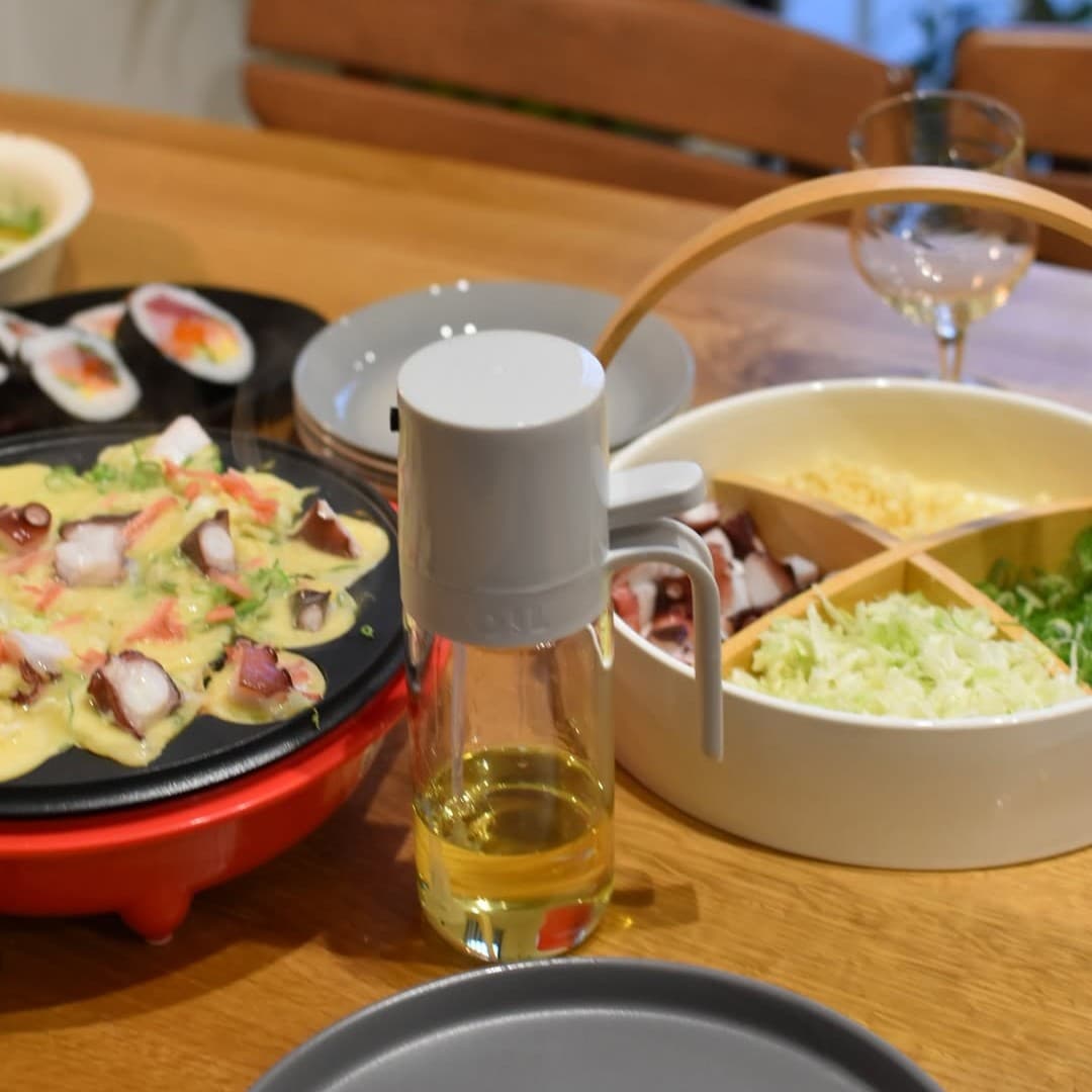 【アンジェ別注】油の量を抑える オイルスプレー オイルボトル 耐熱ガラス 250ml