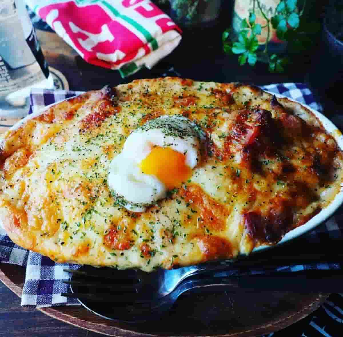 しゃなママさん カルボナーラ風ポテトグラタン