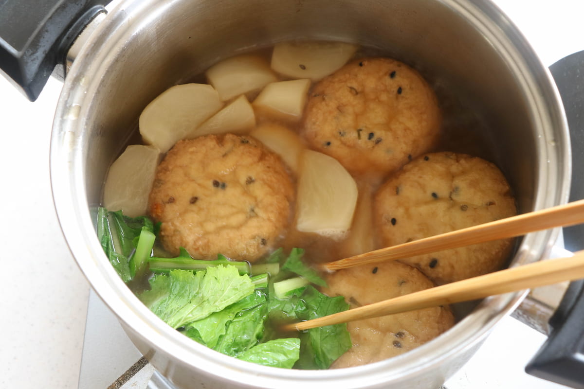かぶとがんもどきの煮物