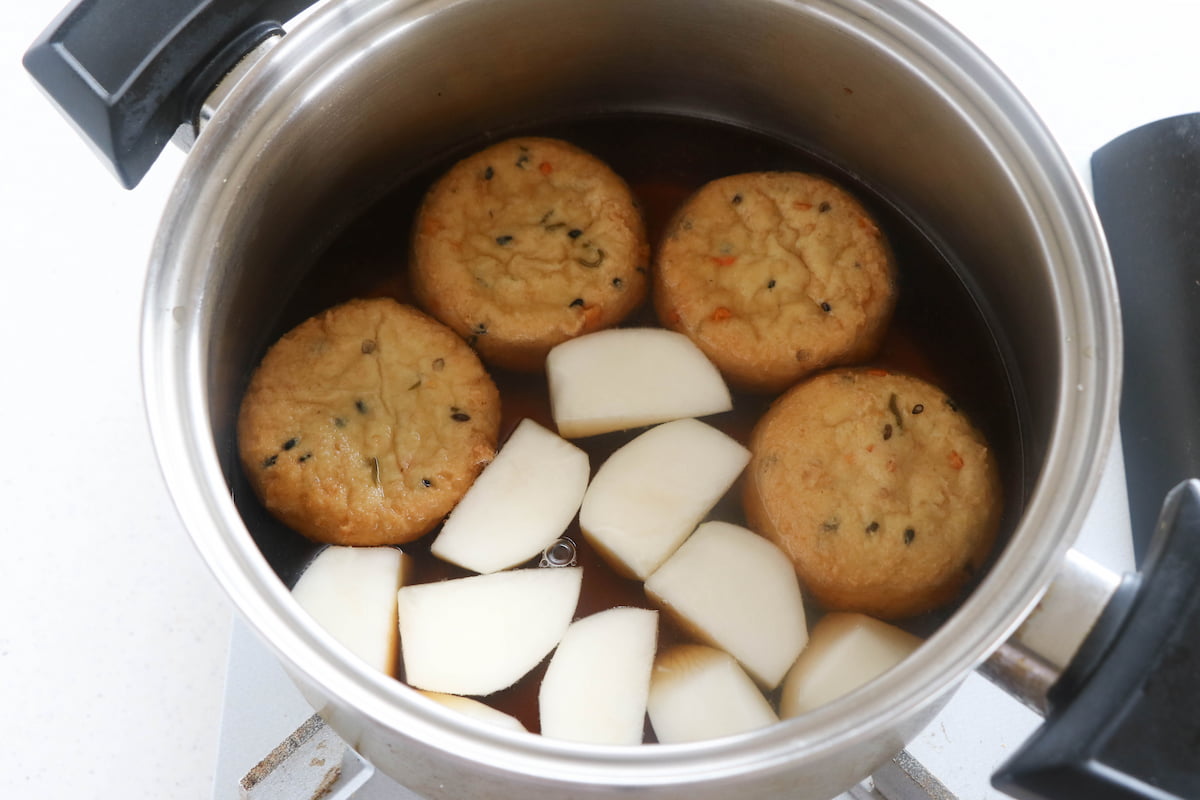 かぶとがんもどきの煮物