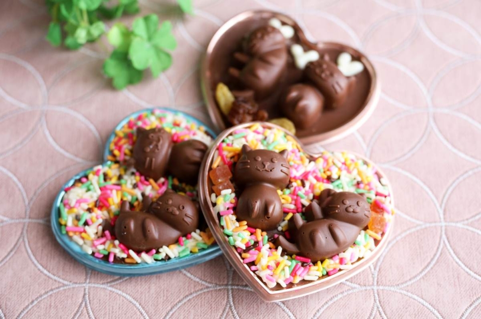 100均活用でここまでかわいく！溶かすだけの「立体ショコラトレー」