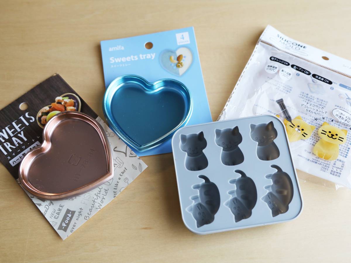 板チョコと100均トレーで簡単立体ショコラトレー04