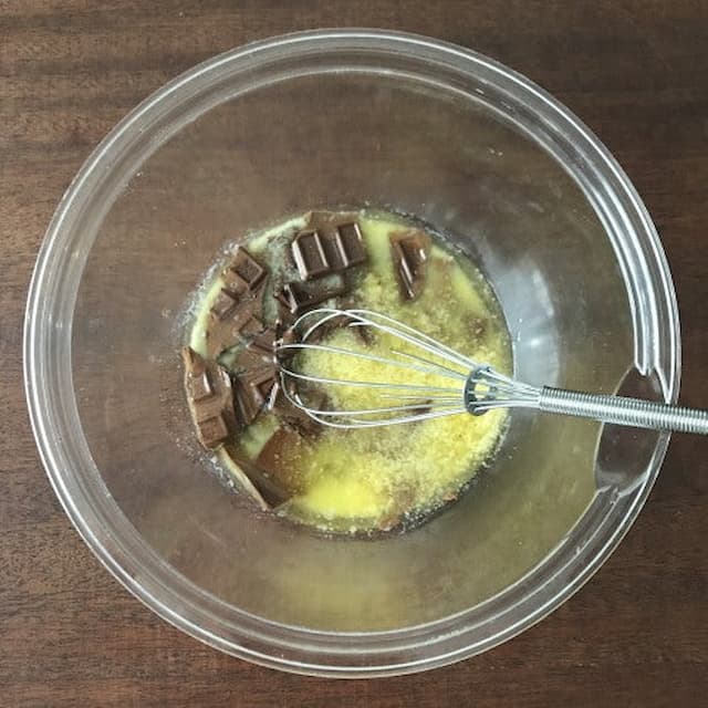 「しっとり半熟ショコラケーキ」レシピ