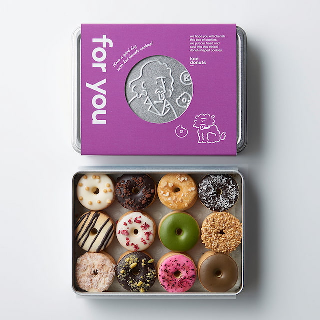 koe donutsクッキー缶ギフト