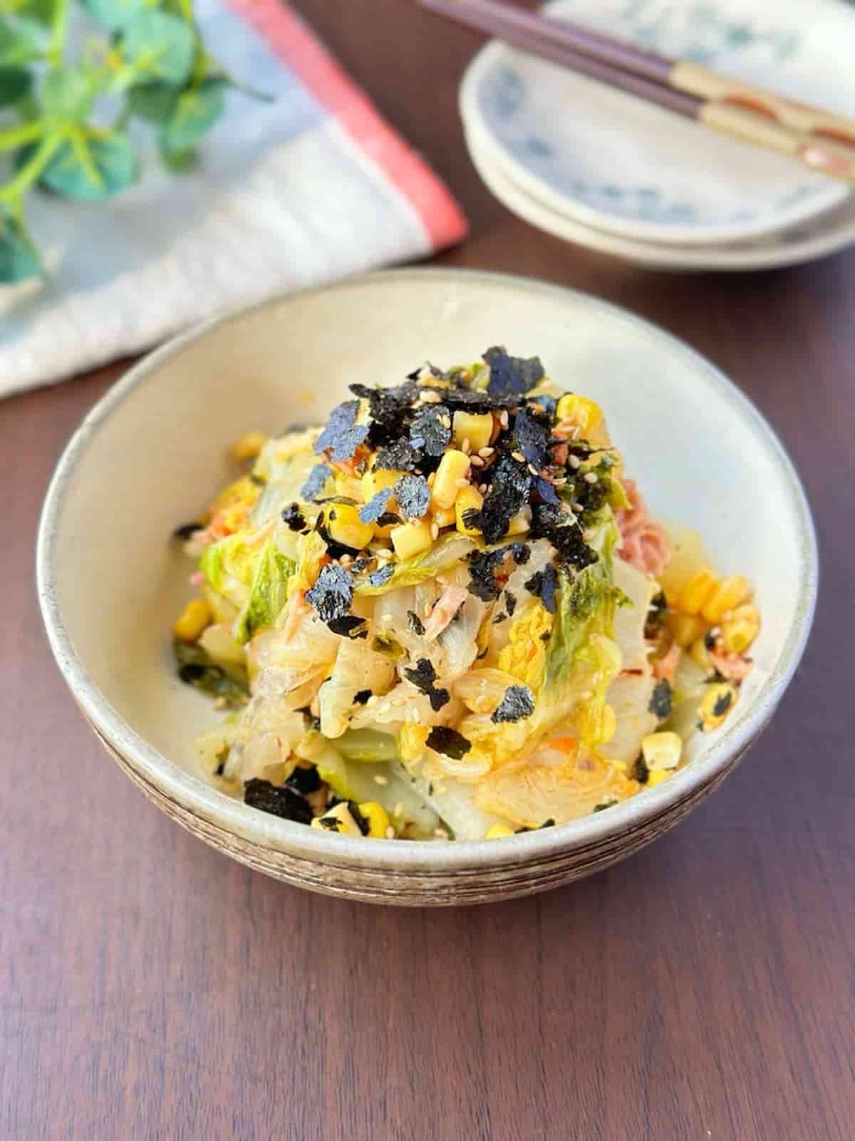 うさまるさん 白菜副菜　白菜の極うまナムル