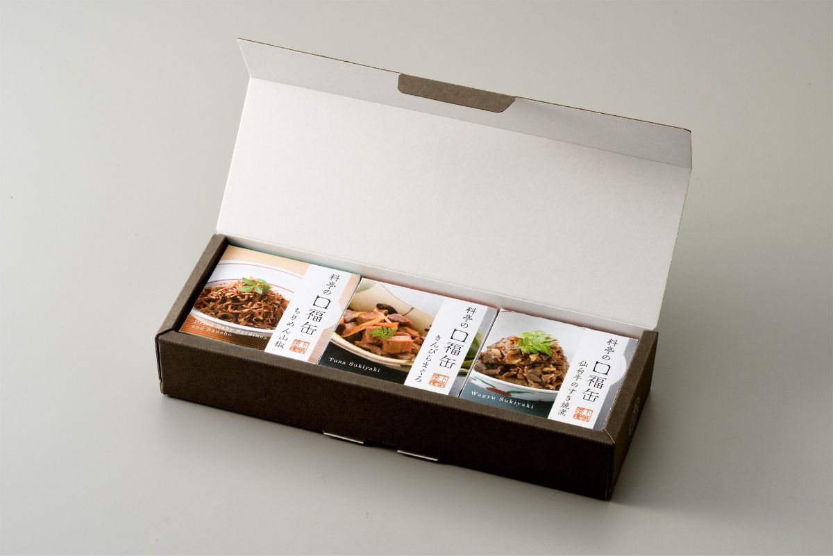 下鴨茶寮の料亭の口福缶（ギフト）