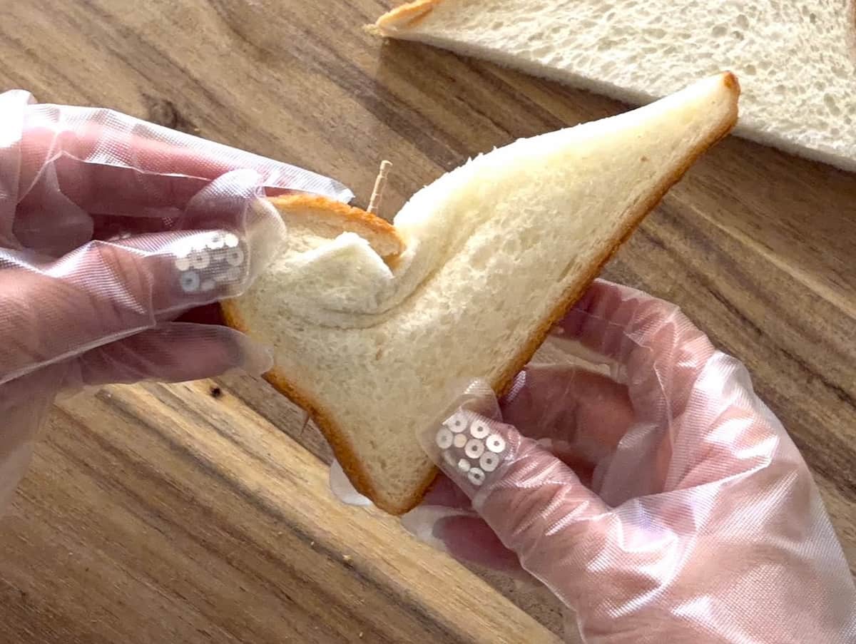 ハートのクロックムッシュ