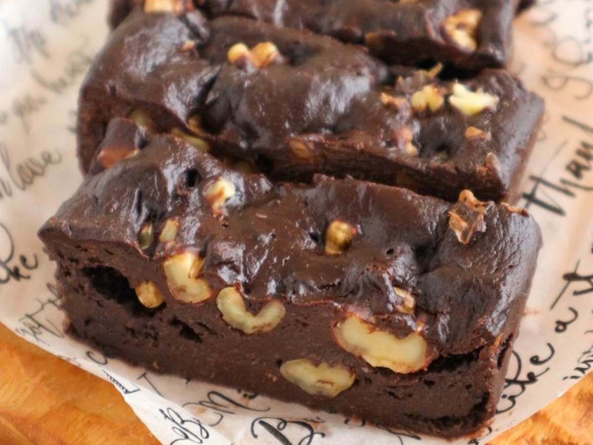 バナナと米粉のもっちりブラウニー