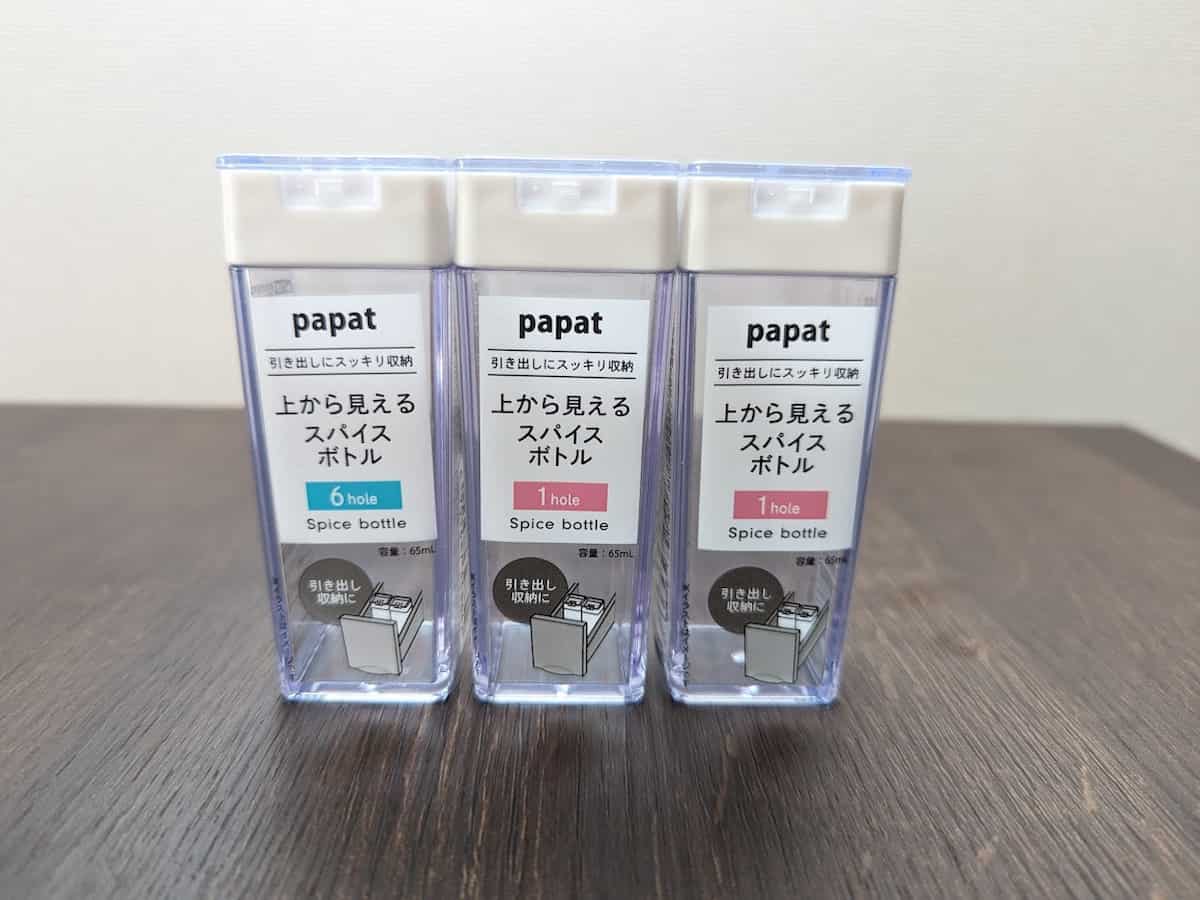 引き出し収納が激変！ダイソー「上から見えるスパイスボトル」で作業がスムーズに♪