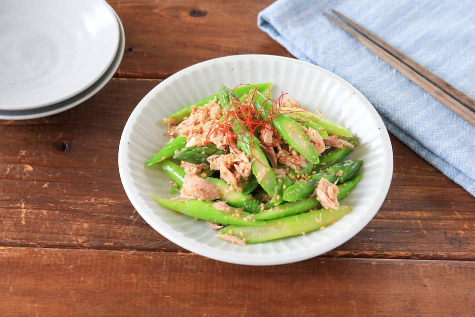 あと一品に便利！すりごまたっぷり「アスパラとツナのナムル」の作り方