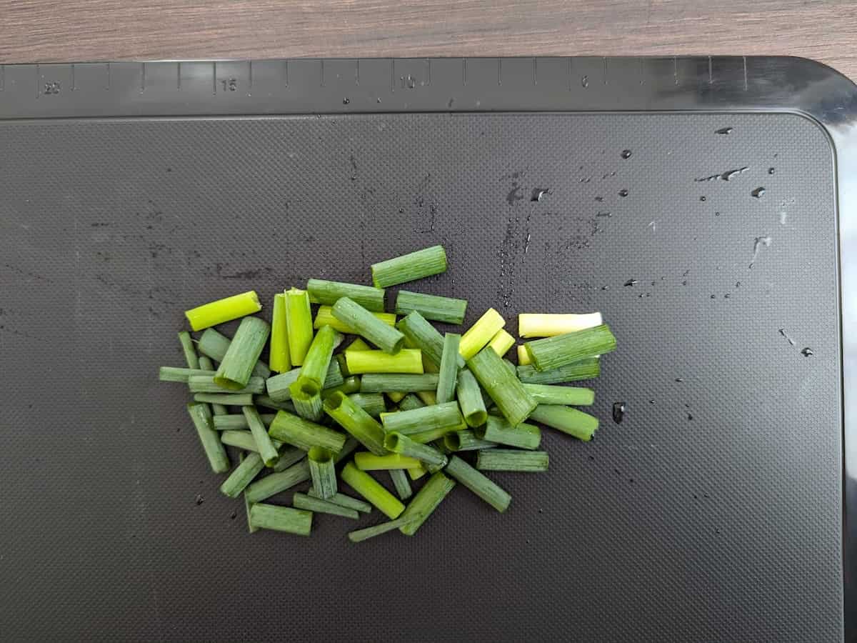 ダイソー NERO目盛付きまな板 使用例