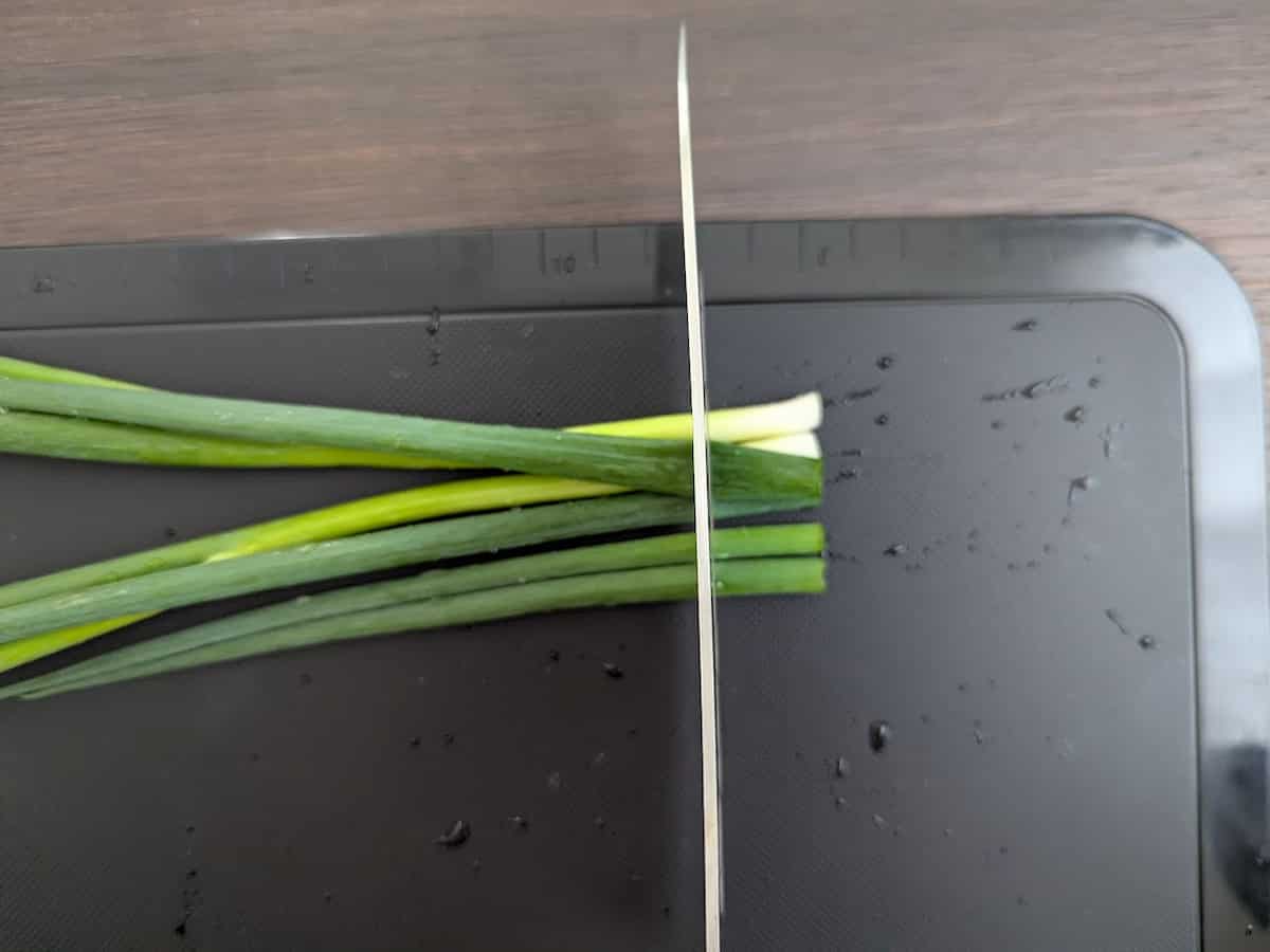 ダイソー NERO目盛付きまな板 使用例