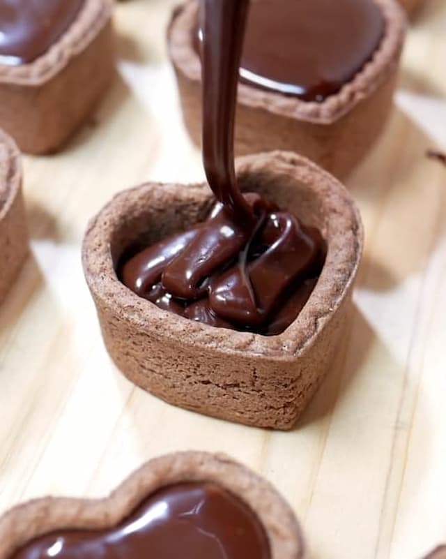 ハートの生チョコタルト